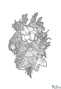 bouquet of flowers Coloring Pages To Print